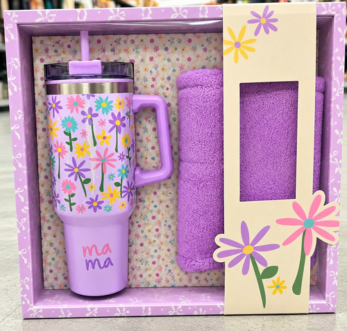 Tumbler lila blumenmuster - tumbler,