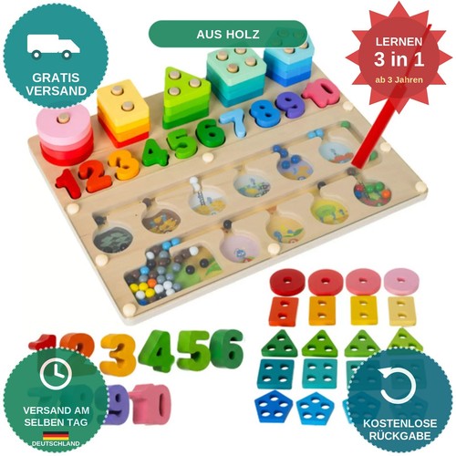 Montessori sortierbrett holz - montessori,