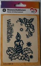 1 Stanzschablone  "Kerze &