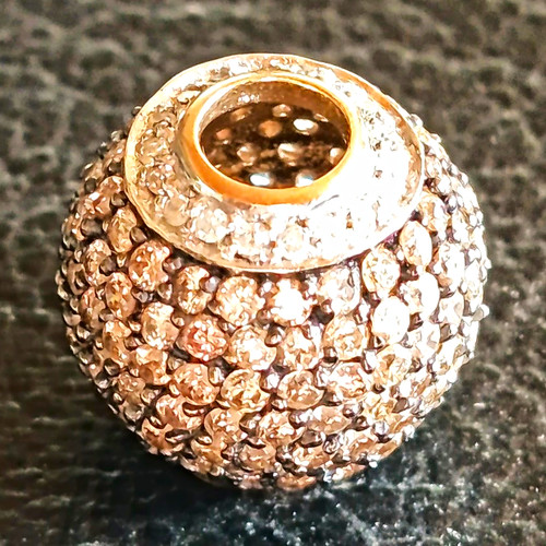 Diamanten pave kugel 14k - diamanten,