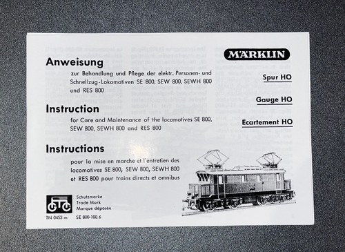 Für märklin sew 800 sewh - für, 800-sewh