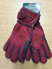 Winter Reithandschuhe Handschuh Reiter "Equi-Theme weinrot extra warm Gr.: S