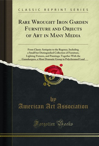 Rare wrought iron garden - wrought,