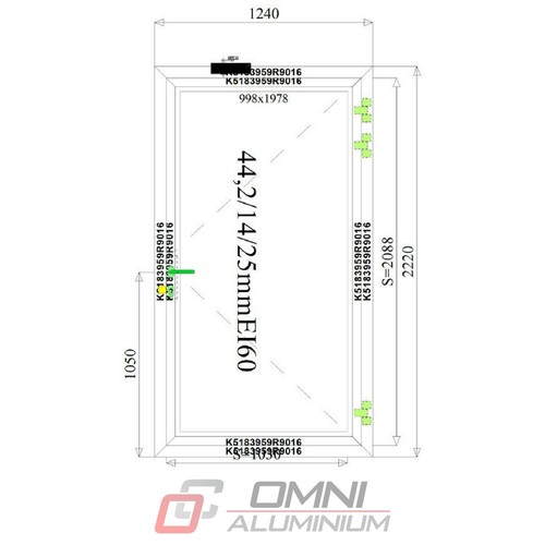 Brandschutztür flg tür - 1-flg,