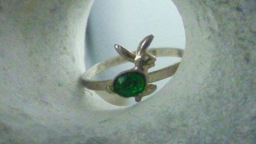 Ring kinderring emaille hase - kinderring,