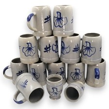 12x 0,5L Bierkrug Bierkrüge Tonkrug Humpen Keramik Steingut Neuwertig Beer mug