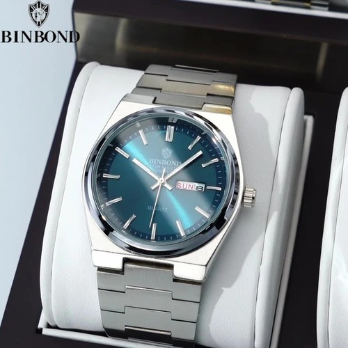 Binbond herren uhr - uhr, edelstahl