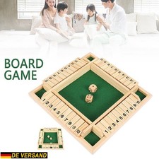 Shut the box spiel Klappspiel für Familien Holz Würfelspiel Mathe Brettspiel