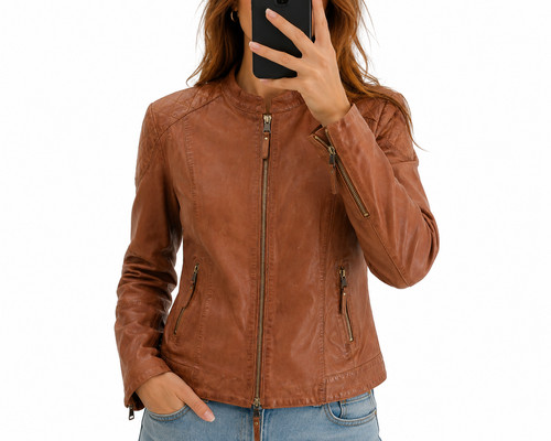 Damen lederjacke echtleder - damen,