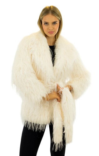 Faux fur jacke - faux, kunstpelzjacke