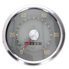 Wartburg P311 P312 Tachometer Meilentacho 100 mph Chromring Silberpunkt DDR NEU