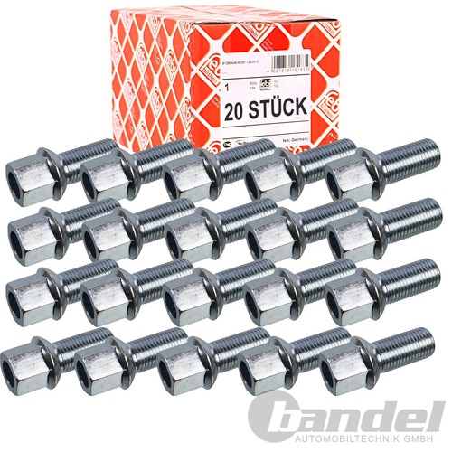 20x febi radschraube kugelbund - febi,