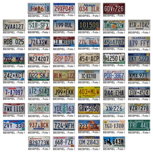 Nummernschild usa auto - usa,