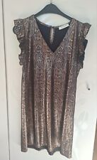 Vintage Love Minikleid * gold silber * Leolook * Animalmuster