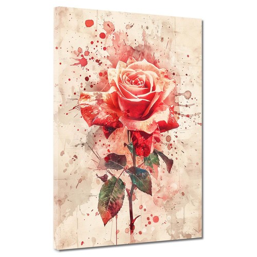 Abstrakt rote rose - abstrakt,