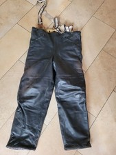 Motorradhose Herren Leder antik vintage Elefantentreffen Oldtimer Schaffell