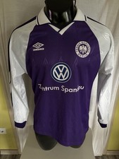Tennis Borussia Berlin umbro Langarm Matchworn Trikot 1998-2000 + Nr. 12 M