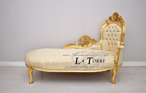 Barock liege goldblatt mit - barock-liege, in