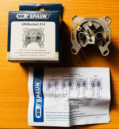 Spaun unisocket 314 - spaun, sat