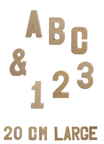 Buchstaben zahlen 5 cm - zahlen, 20,5