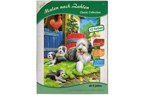 Bobtail hunde familie mammut - bobtail, hunde-familie