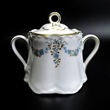 Hutschenreuther Porzellan Zuckerdose Serie Racine Fontaine Bleu Sugar Pot