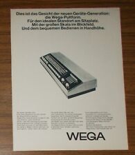 Seltene Werbung vintage WEGA