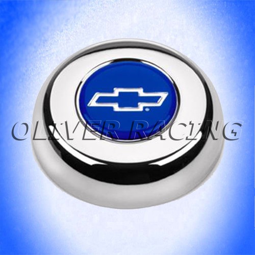 Hupenknopf chrom chevy logo - hupenknopf,
