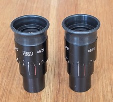 A pair of Zeiss 12.5x microscope eyepieces, exc. condition, clean glasses