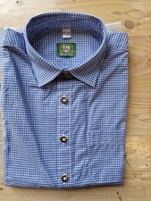 Kinder Trachtenhemd blau-weiß