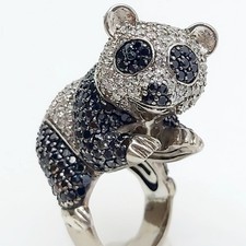 Ring 585/-, Größe: 58, Pandabär, 36,55g