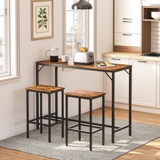 Bartisch-Set Bartisch mit Barhocker Stehtisch mit 2 Barhockern Küchentresen