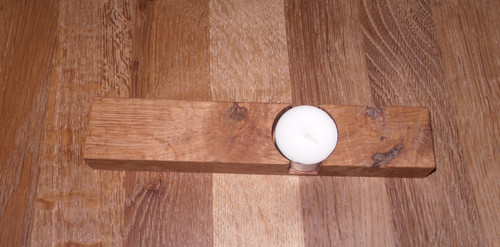 Teelichthalter aus olive holz - teelichthalter,