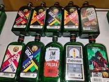 18 Flaschen Jägermeister Fußball/Sammeln 
