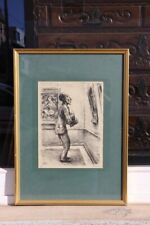 Andreas Paul Weber (Arnstadt 1893-1980 Schretstaken) Die Begegnung Lithographie