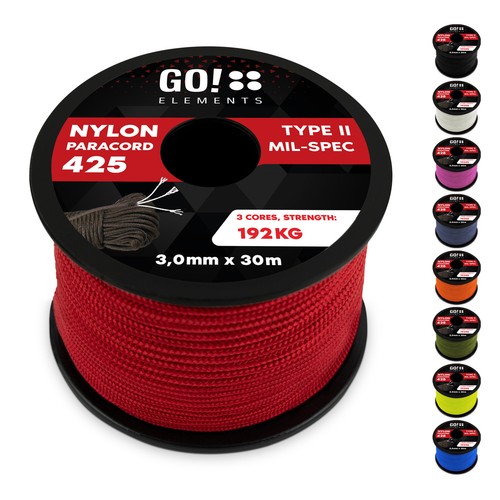Paracord seil 3mm - seil, 425