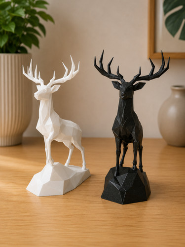 Low poly hirsch - hirsch, 3d