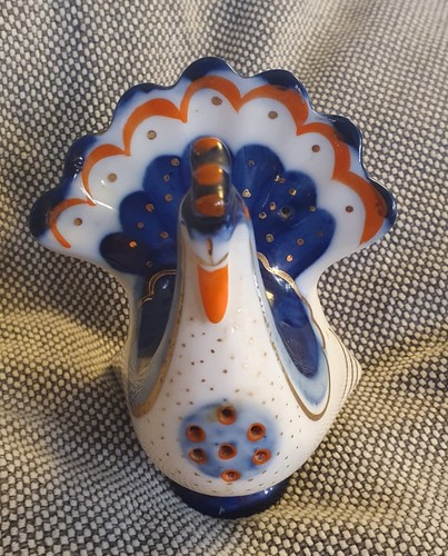 Lomonosov porzellanfigur pfau - lomonosov,