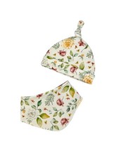 Erstlingsset 2teilig, Neugeborenen Mütze, Halstuch, Knotenmütze, wendebar, Neu❣️