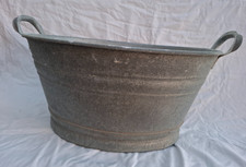 Kleine DDR-Zinkwanne zum Bepflanzen zur Deko usw.