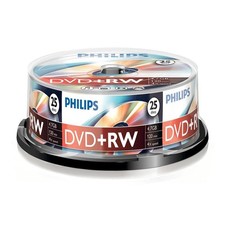 Philips DVD+RW Rohlinge - 4.7GB 120 min - 4x Speed - 25er Spindel # DW4S4B25F/00