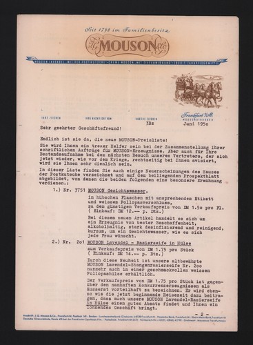 Frankfurt brief 1950 j - brief,