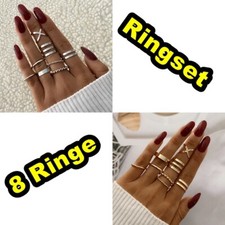 Ringset 8 Midi Ringe