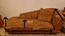 Sofa 3-Sitzer Recamiere