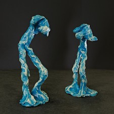 Skulptur Plastik Kunst Keramik "Willensschwäche" Unikat Prof.em Loeschner-Gornau