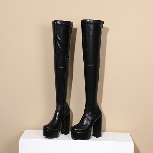 Damen over knee stiefel - over, high