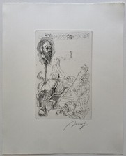 Alfred Hrdlicka, Prophet Jan Matthiesen, 1984, Grafik, Radierung, signiert