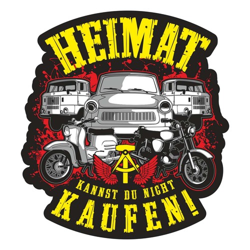 Aufkleber wetterfest heimat - aufkleber,