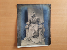 Autogramm Bildhauer Gustav Eberlein 1907, mit Worten an Goethe