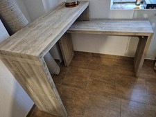 Massiver Holztisch U-Form – Handmade – Dekotisch / Stehtisch